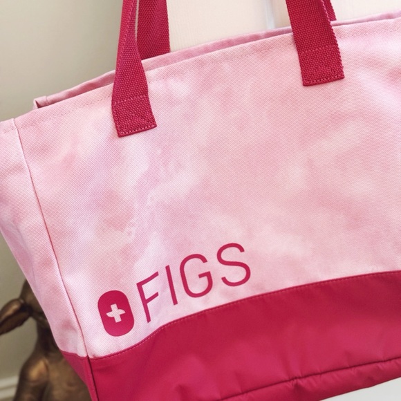 Figs Handbags - Figs Two-Tone Pink Tote Bag
